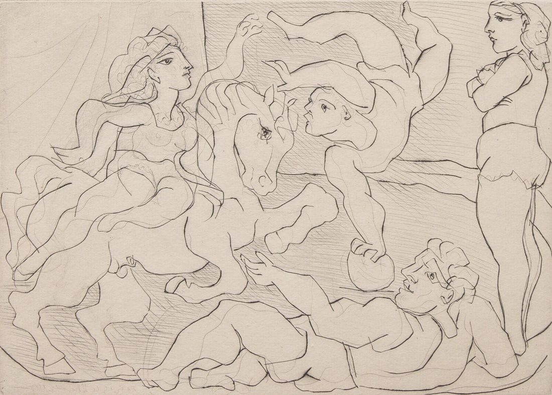 Pablo Picasso (Spanish, 1881–1973) Le Cirque (from La Suite Vollard), 1933 (1 of 3)