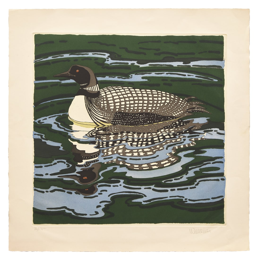 Neil Welliver (American, 1929-2005) Loon, 1988 (1 of 2)