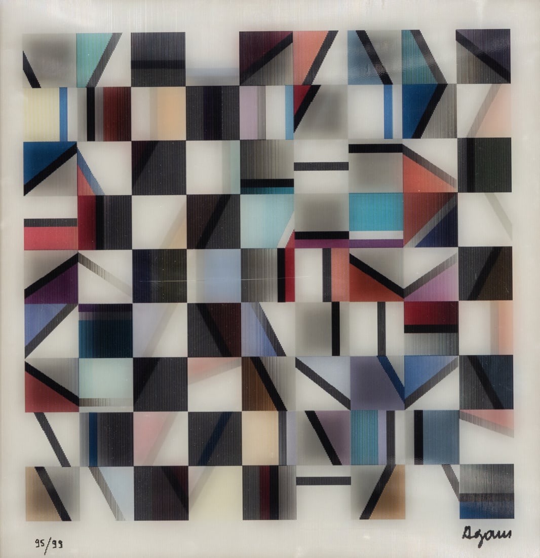 Yaacov Agam (Israeli, b. 1928) Chess (1 of 3)