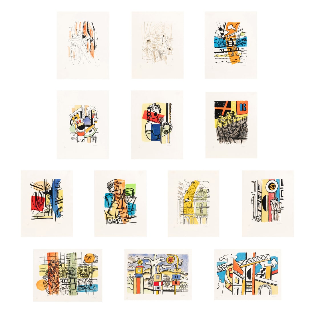 After Fernand Léger (French, 1881-1955) 13 plates from La Ville, 1959 (1 of 20)