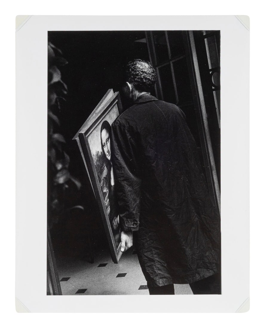 Ralph Gibson (American, b. 1939) Untitled (Man and Mona Lisa), 1974 (1 of 2)