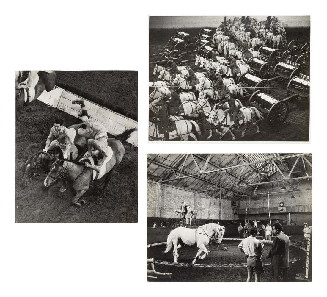 Gjon Mili (American, 1904–1984) Three Works, 1941; printed ca. 1941: Gjon Mili (American, 1904–1984) Three Works, 1941; printed ca. 1941 gelatin silver prints Each signed, verso Largest: 12 3/8 x 9 7/8 inches. Property from the Museum of Fine Arts, Houston This l