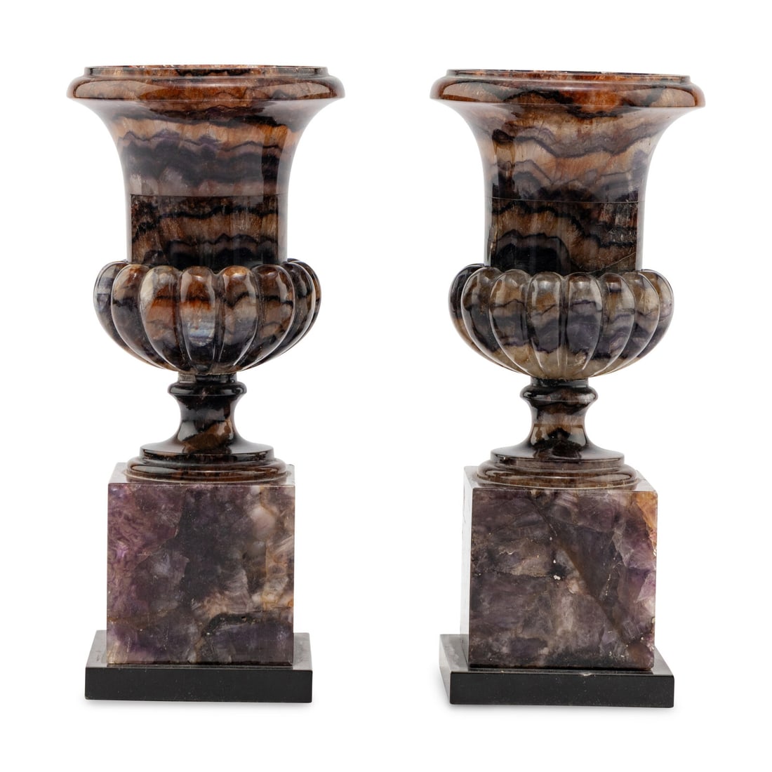 A Pair of English "Blue John" Urns (1 of 4)
