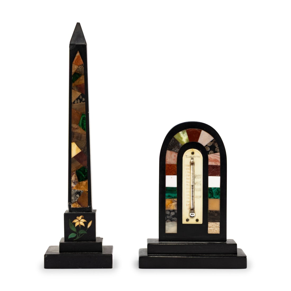 Two Grand Tour Specimen Marble Desk Articles (1 of 3)