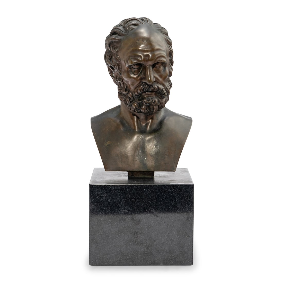An Italian Bronze Bust of Anaximander of Miletus (1 of 4)