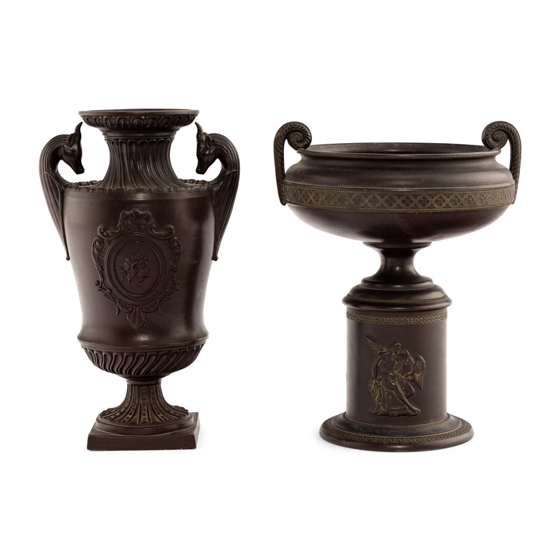 Two Grand Tour Style Terracotta Urns (1 of 5)