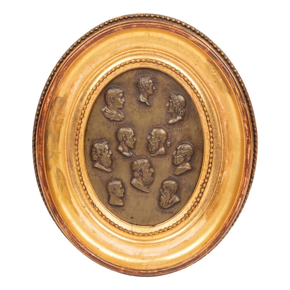 A Grand Tour Bronze Plaque (1 of 3)