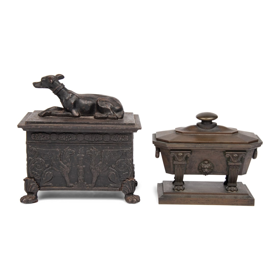 Two Grand Tour Bronze Sarcophagi (1 of 3)