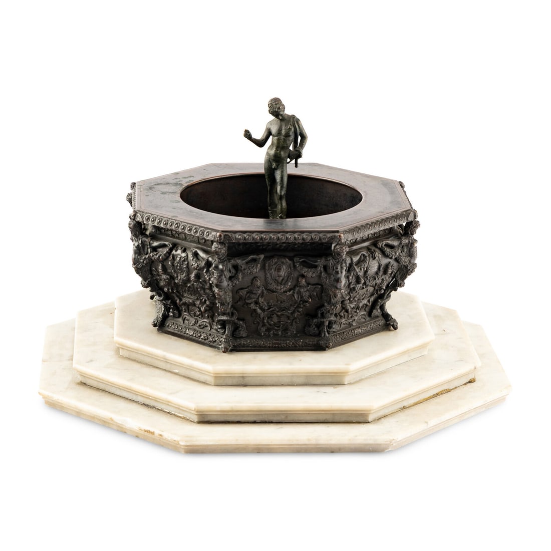 An Italian Grand Tour Bronze and Marble Model of the Palazzo Ducale Fountain (1 of 5)