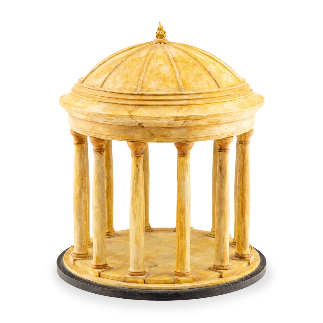 A Painted Wood Model of a Rotunda (1 of 3)