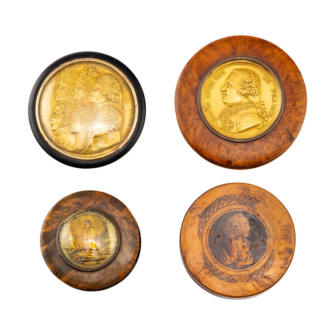 Three French Burlwood and Gilt Metal Boxes (1 of 3)