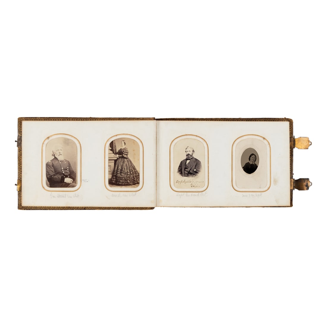 [CIVIL WAR]. [VAN VLIET, Stewart (1815-1901)]. A carte-de-visite album from the family of Civil War (1 of 3)