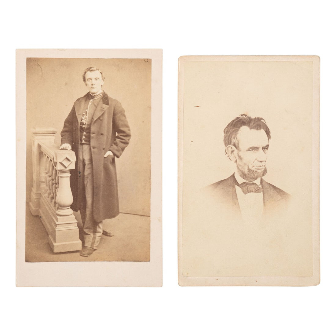[LINCOLN, Abraham (1809-1865]. WARREN, Henry F., photographer. CDV of the last known photograph of (1 of 5)