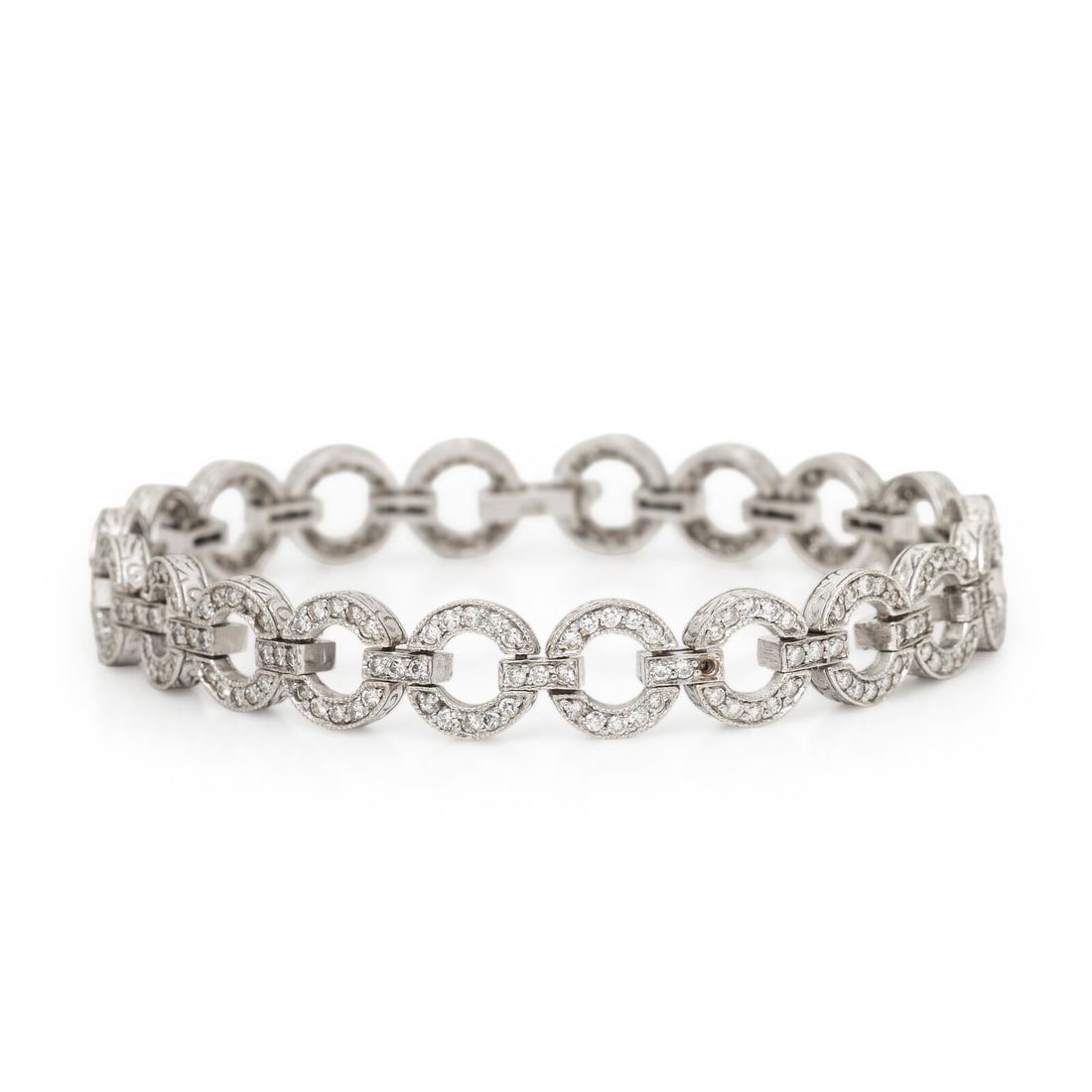 DIAMOND AND WHITE GOLD BRACELET (1 of 4)