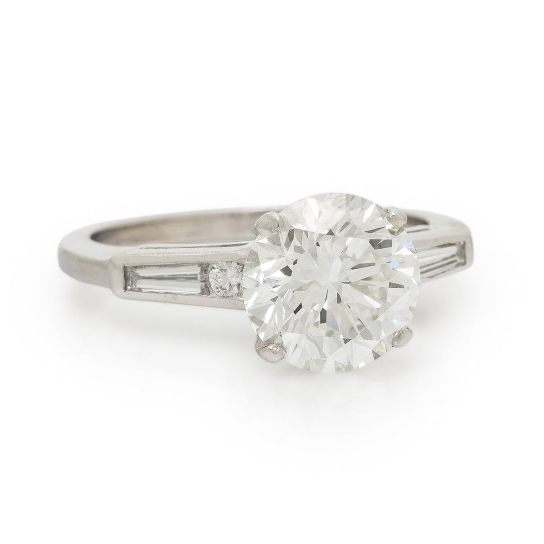 DIAMOND AND PLATINUM RING - 2