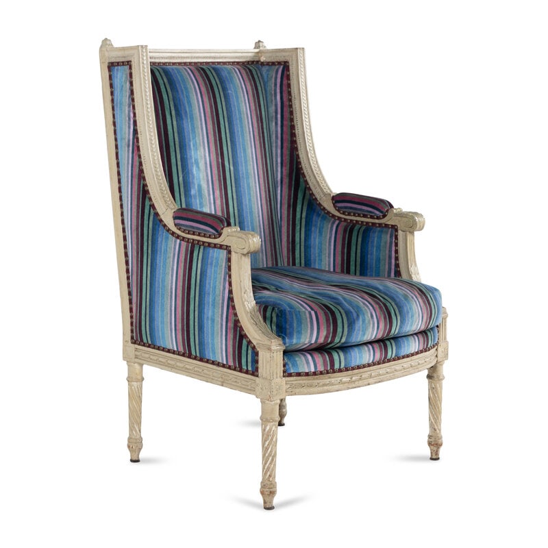 A Louis XVI Painted Bergère - 2