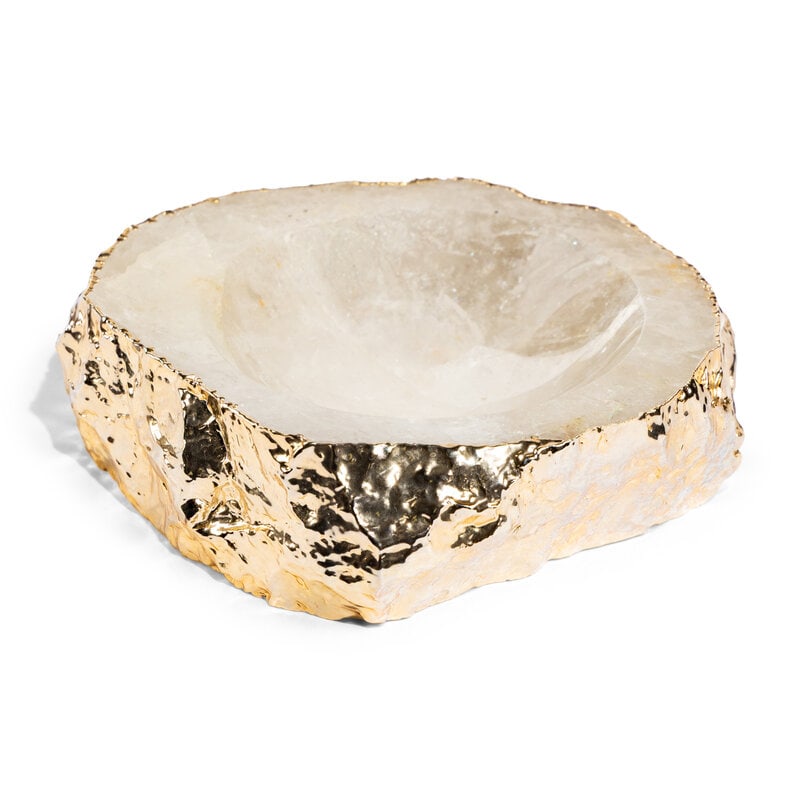 A Contemporary Parcel-Gilt Rock Crystal Bowl - 2