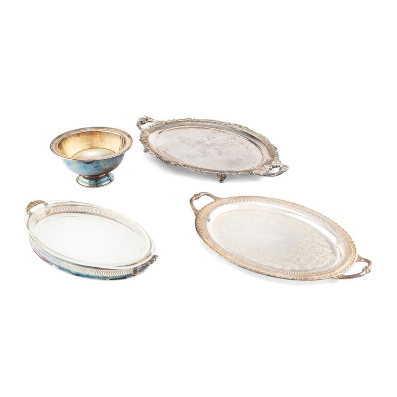 Four Silver-Plate Table Articles - 2