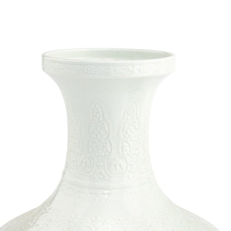 A Pair of Chinese Blanc-de-Chine Porcelain Vases - 2