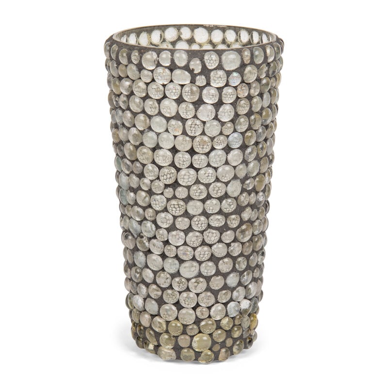 A Contemporary Indian Glass Vase: A Contemporary Indian Glass Vase Height 9 1/2 x diameter 5 1/4 inches. Property from an Alessandra Branca-Designed Chicago Residence This lot is located in Chicago. 