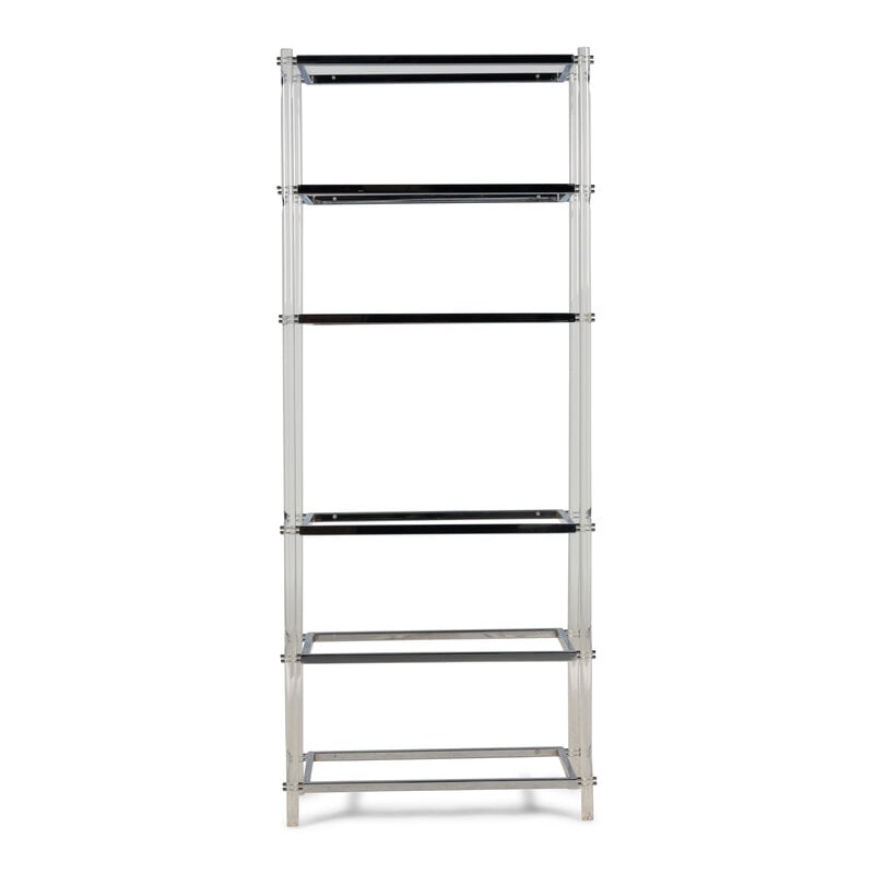 A Contemporary Chrome and Acrylic Étagère (1 of 14)