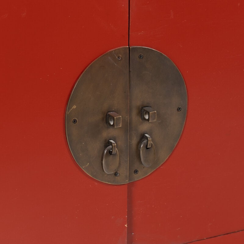 A Chinese Red-Painted Bookcase - 3