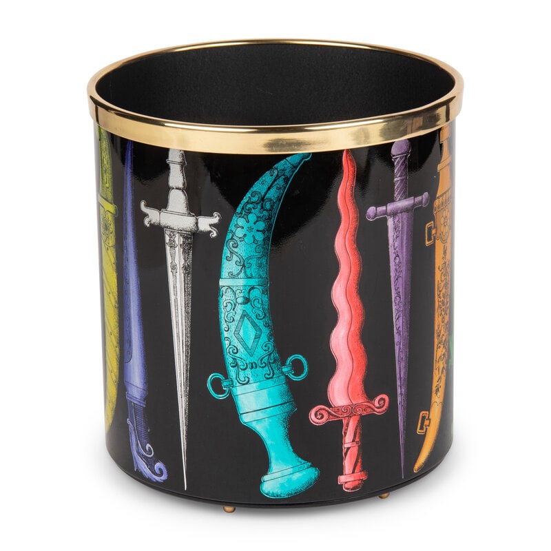 A Piero Fornasetti Shortsword Waste Paper Basket - 2