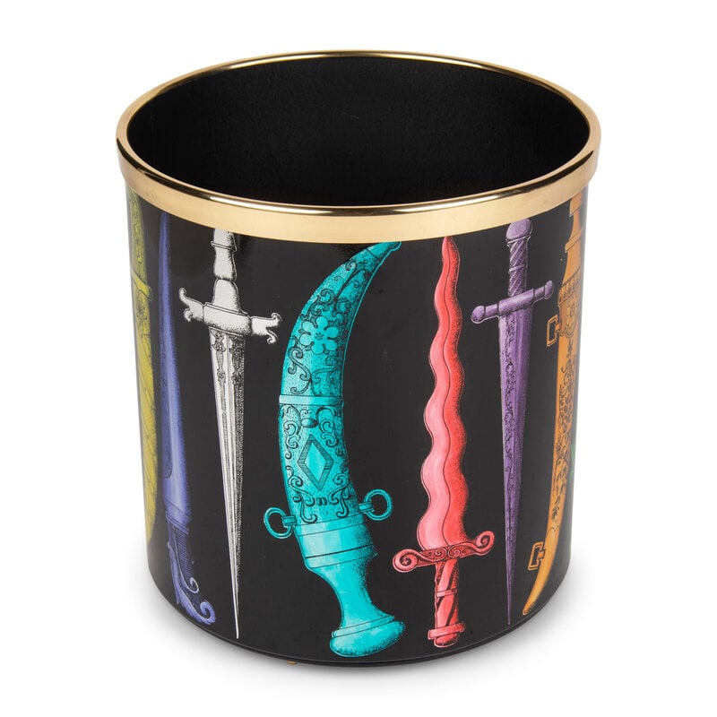 A Piero Fornasetti Shortsword Waste Paper Basket - 3