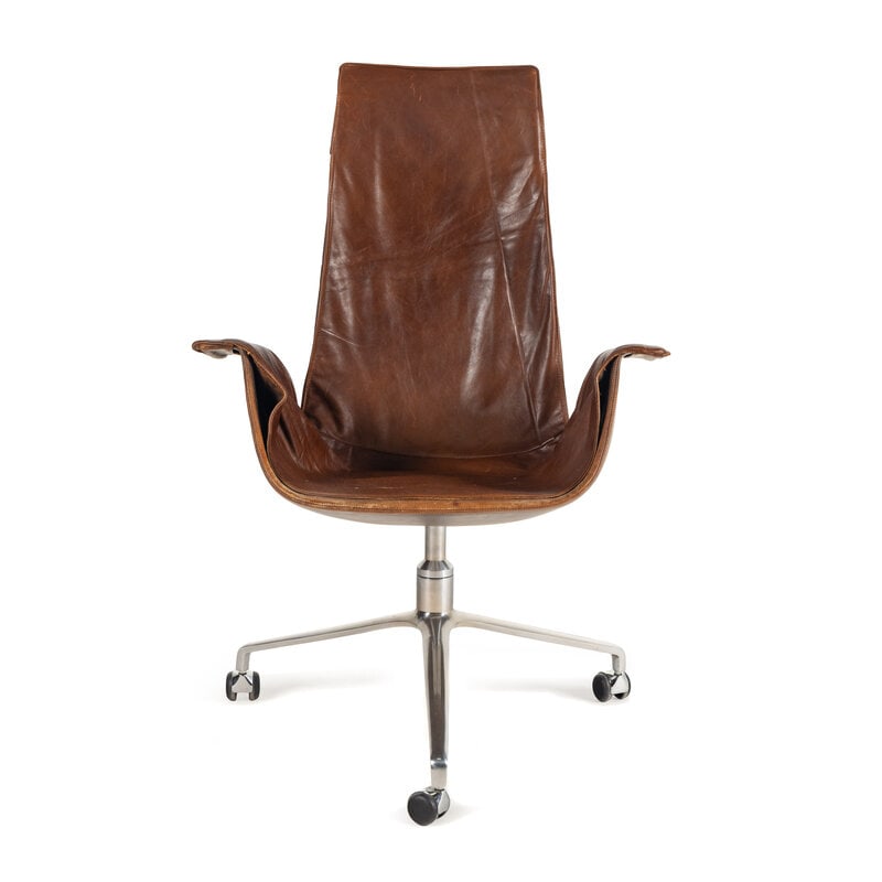 Preben Fabricius and Jorgen Kastholm (Danish, 1931-1984 and 1931-2007) Tall Back Bird Chair, circa 1 (1 of 13)