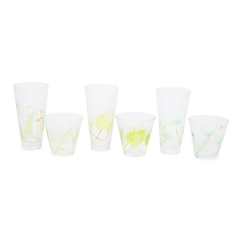 A Set of Twenty-Four Painted Glasses  - 2