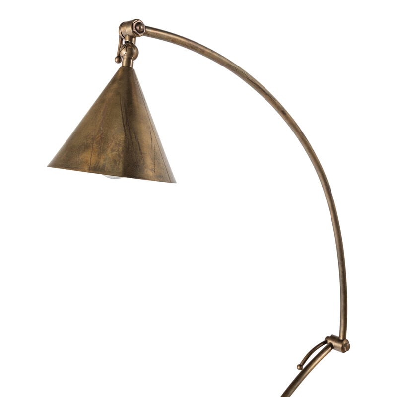 A Pair of Contemporary Bronze Tripod Swing-Arm Floor Lamps - 2