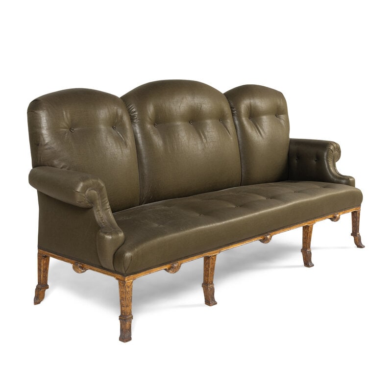 A George III Style Giltwood Sofa - 2