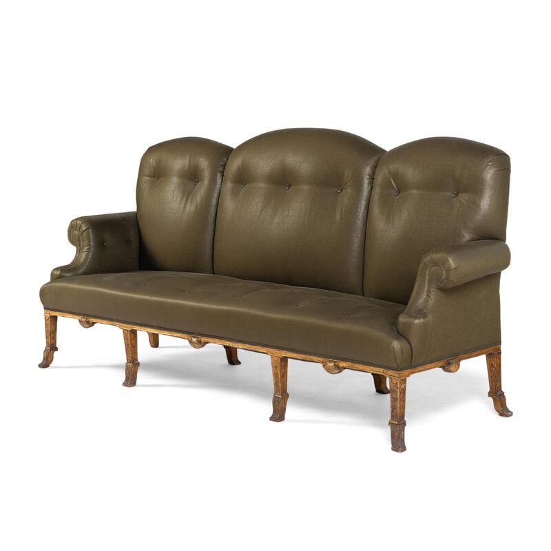 A George III Style Giltwood Sofa - 3