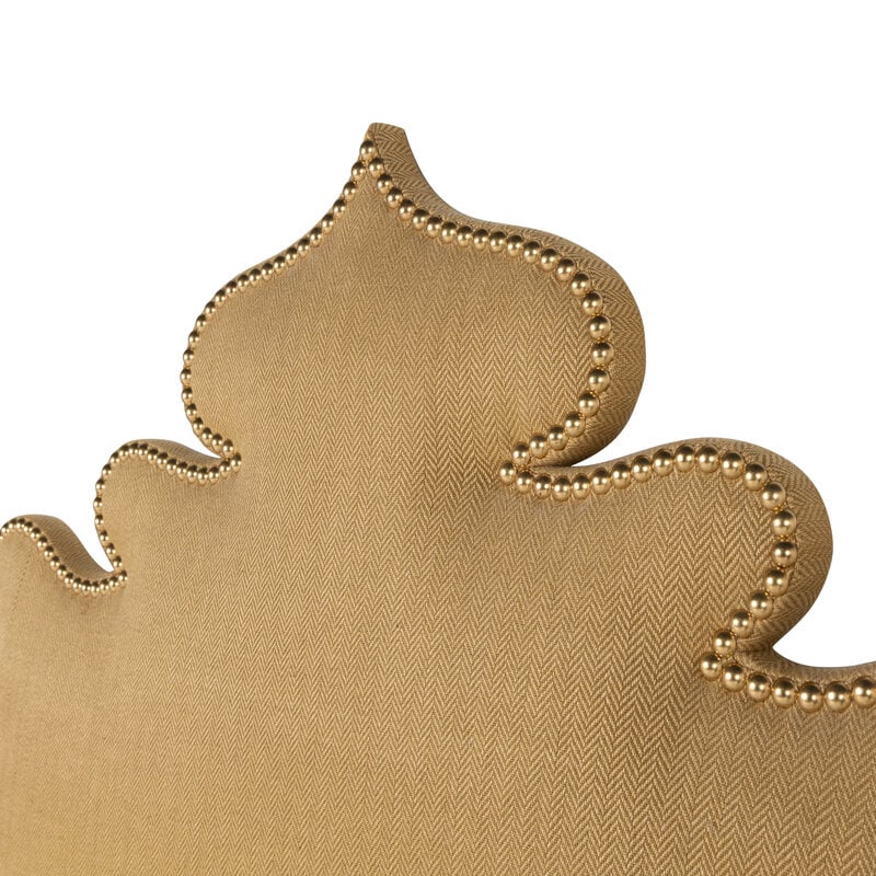 A Custom Upholstered and Studded Headboard - 2