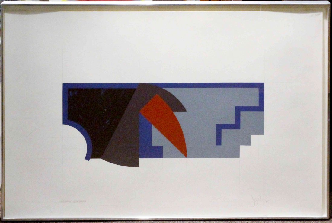 John Pearson, (British, b. 1940), Negatives & Section: : John Pearson (British, b. 1940) Negatives & Section: Cadyenchin, 1982 mixed media edition 7/20, signed John Pearson and dated (lower right), titled (lower left) 19 3/4 x 34 1/4 inches.