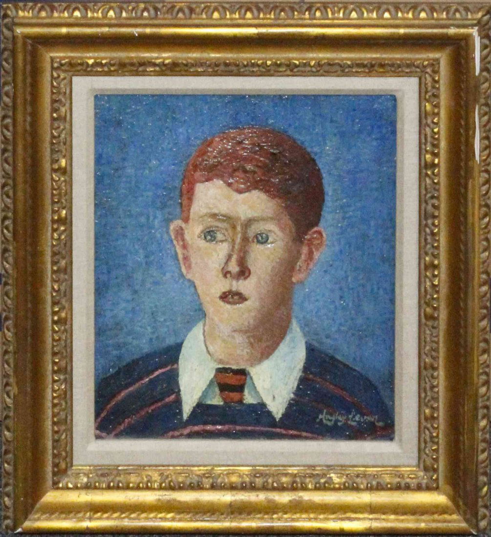 Richard Hayley Lever, (American, 1876-1958), Tommy: Richard Hayley Lever (American, 1876-1958) Tommy oil on wood panel signed Hayley Lever (lower right) 14 x 12 inches. Property from R.H. Love Galleries, Chicago, Illinois Provenanc