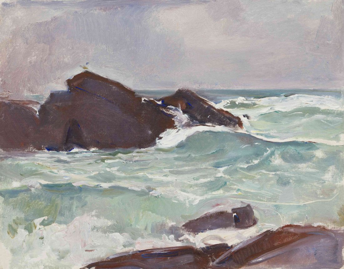 Alice Kent Stoddard, (American, 1885-1976)á, Green Wate: Alice Kent Stoddard (American, 1885-1976)á Green Waters oil on canvas board 16 x 20 inches. Property from R.H. Love Galleries, Chicago, Illinois