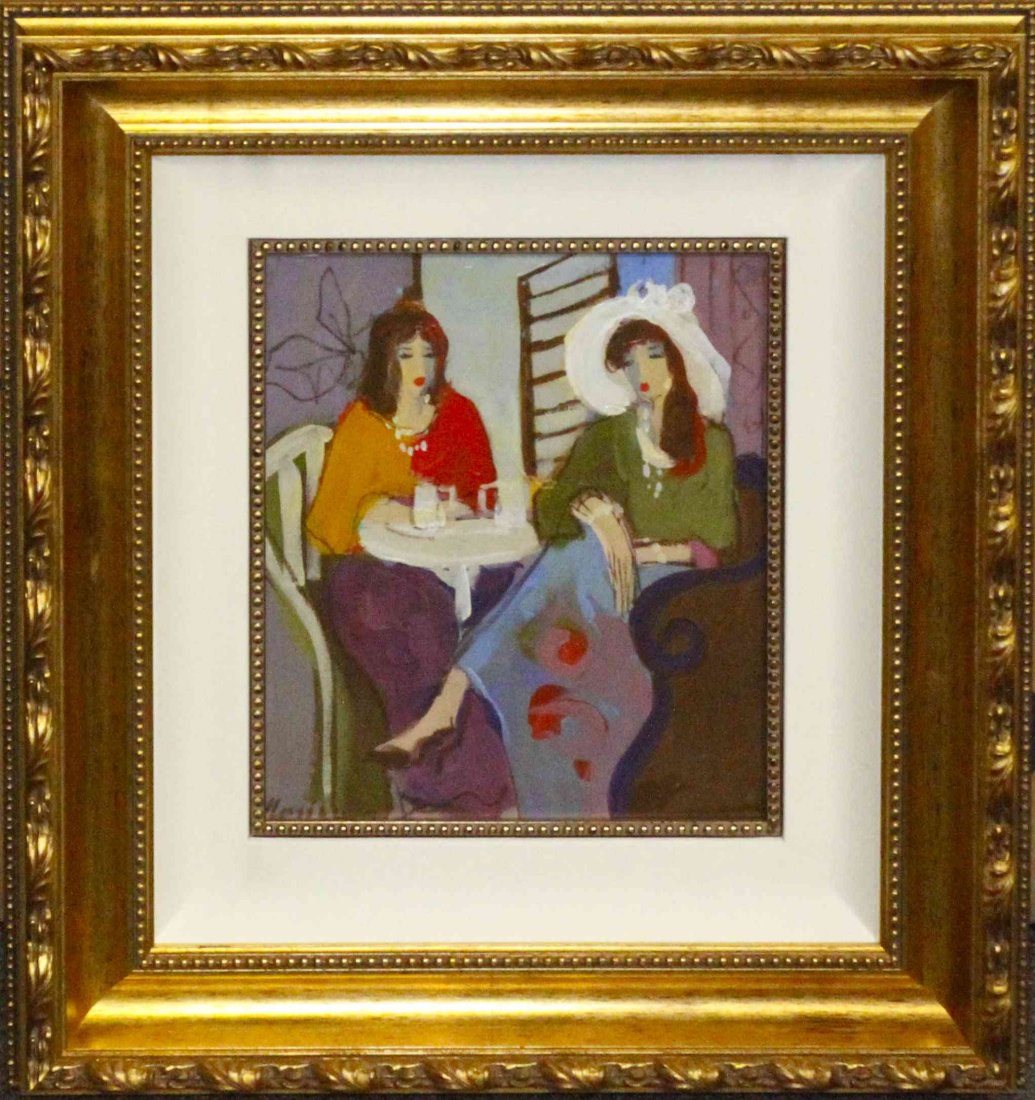 Isaac Maimon, (French/Israeli, b. 1951), Small: Isaac Maimon (French/Israeli, b. 1951) Small acrylic on canvas signed Maimon (lower left) 14 1/4 x 12 1/2 inches.