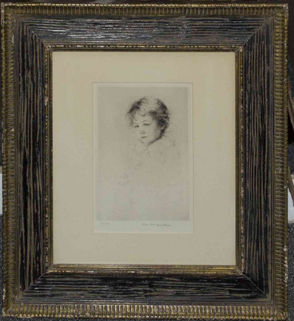 Arthur W. Heintzelman, (American, 1890-1965), Pierrot, : Arthur W. Heintzelman (American, 1890-1965) Pierrot, 1926 etching edition AP, signed Arthur W. Heintzelman (lower right) 8 1/4 x 5 1/2 inches. Ref: Smith, 123