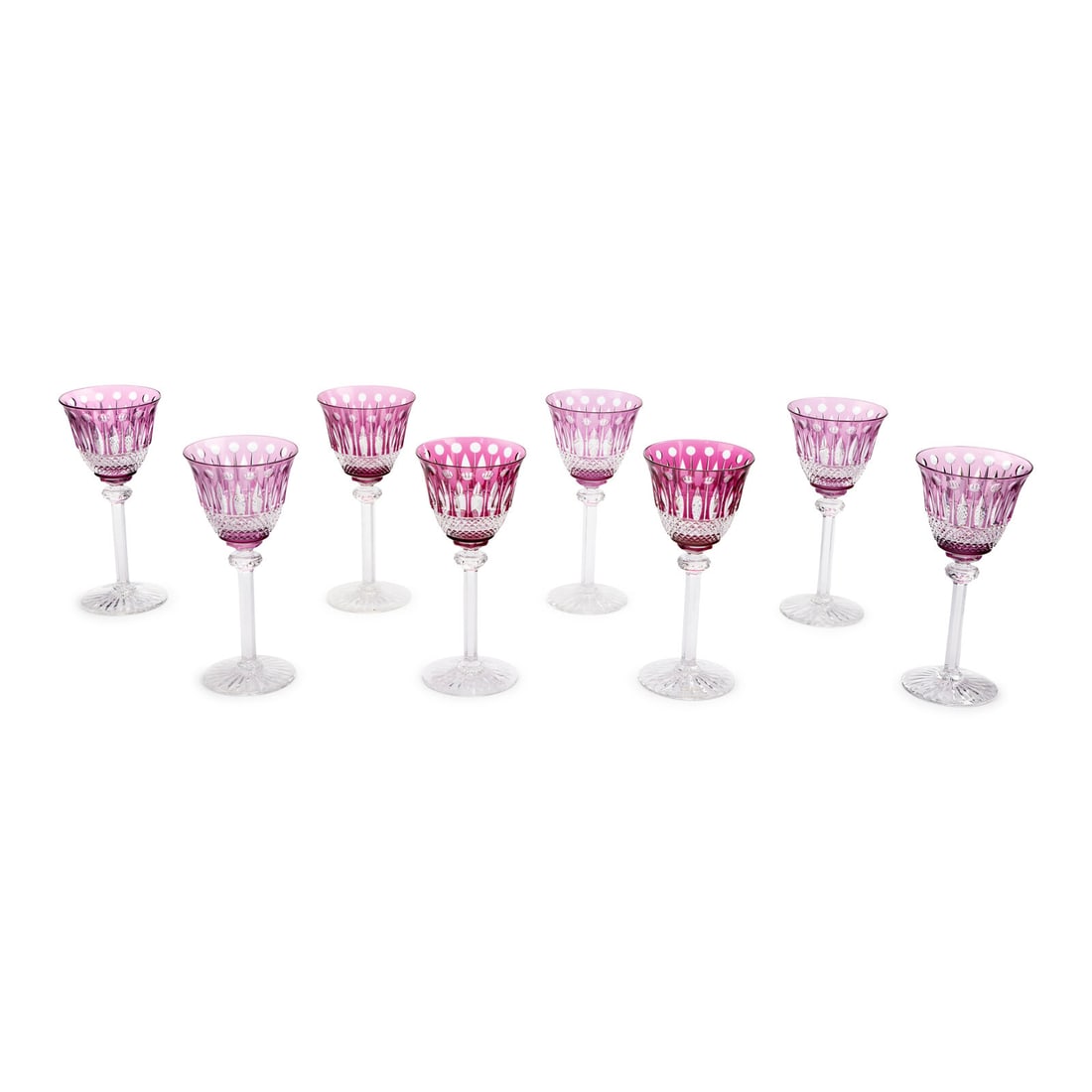 A Set of Eight Saint-Louis Cut-to-Clear Wine Glasses (1 of 4)