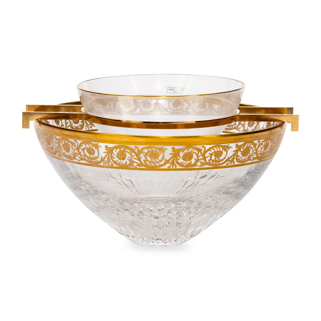 A Saint-Louis Thistle Cut Glass Caviar Server (1 of 4)