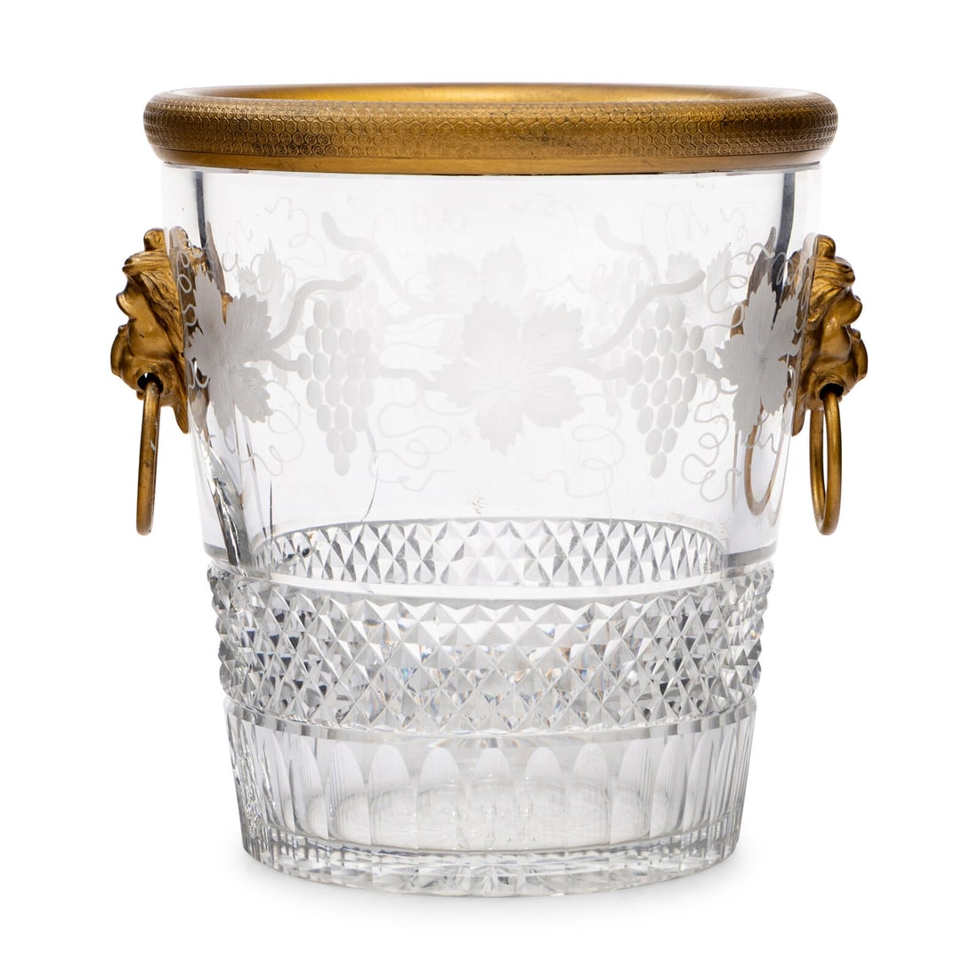 A French Gilt Bronze and Cut Glass Ice Bucket (1 of 4)