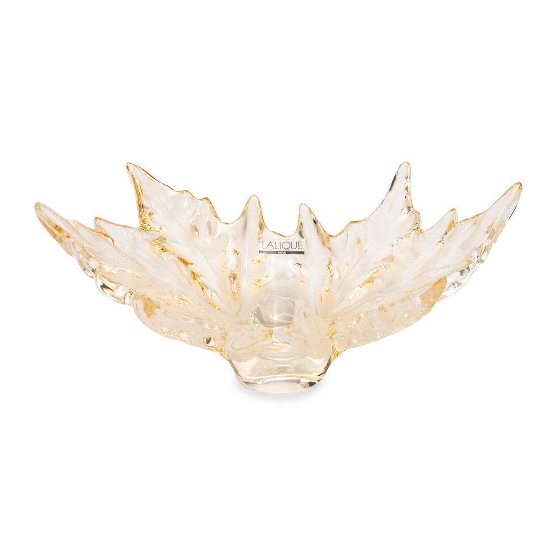 A Lalique Champs Elyseés Amber Bowl (1 of 3)