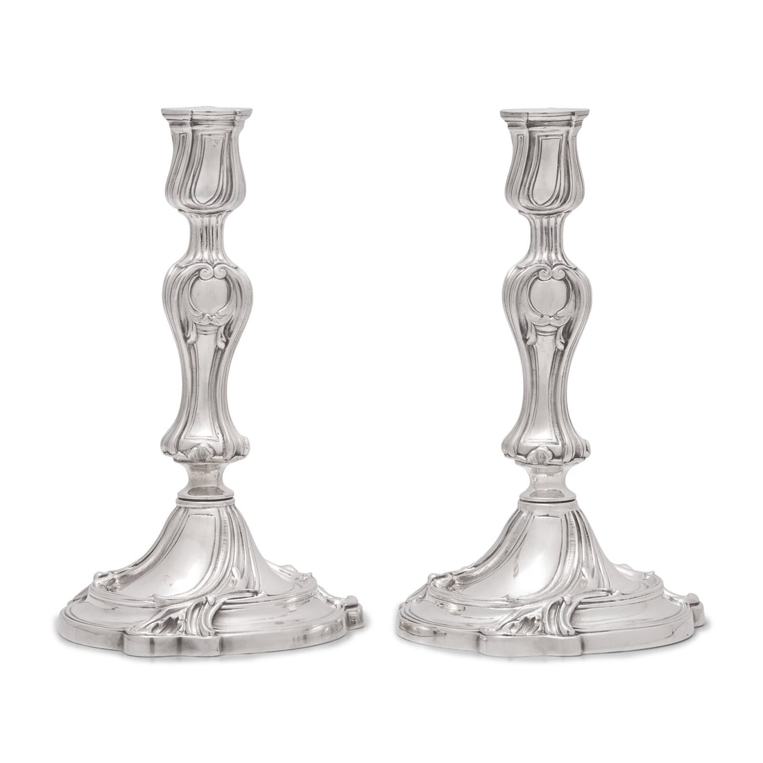 A Pair of Christofle Silver-Plate Candlesticks (1 of 3)