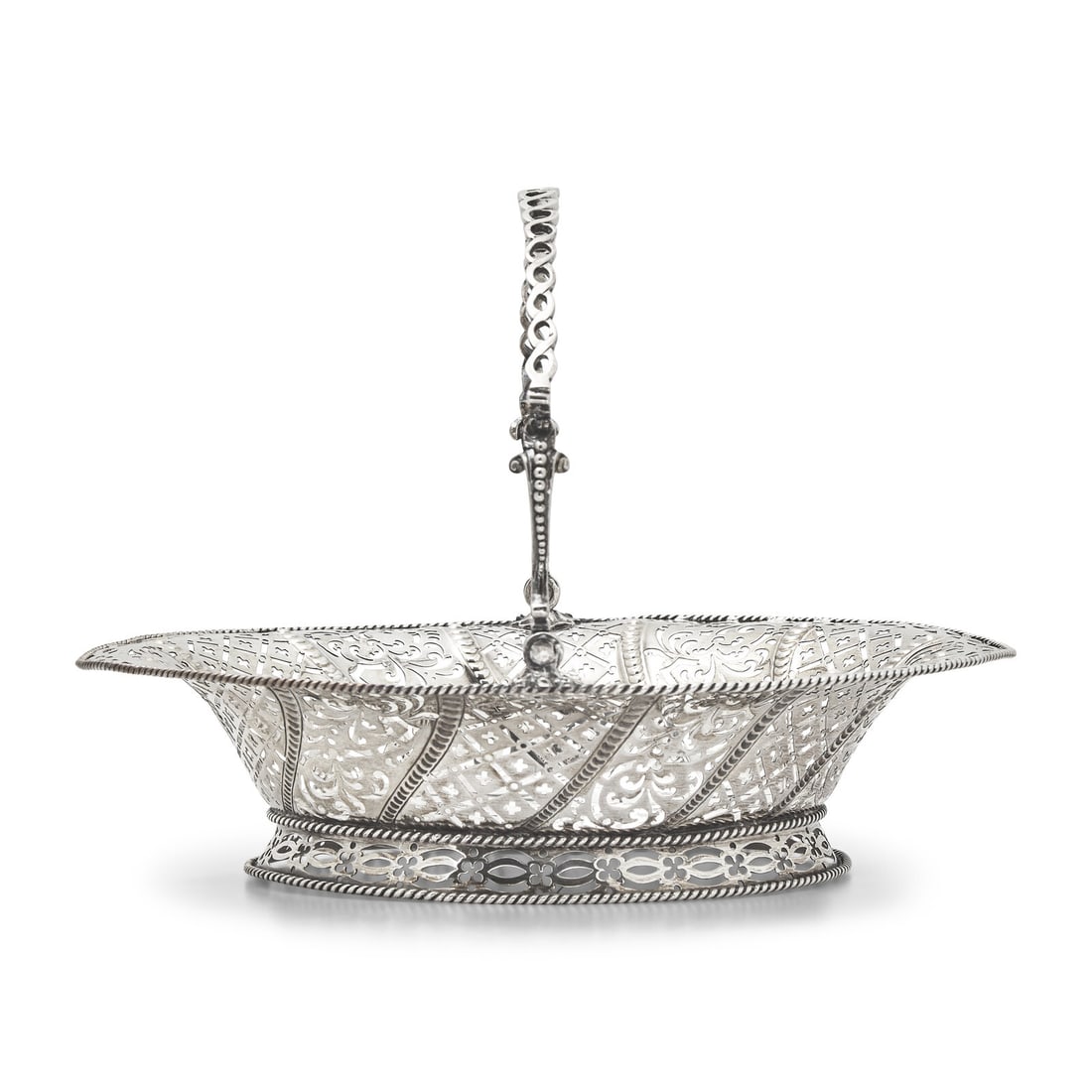 A George III Pierced and Engraved Silver Cake Basket (1 of 3)