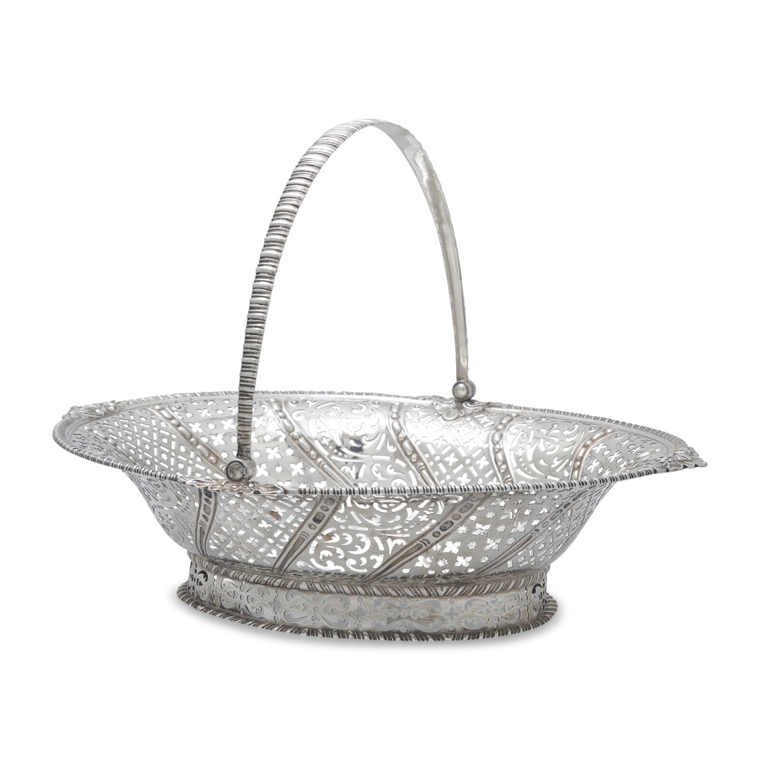 A George III Pierced and Engraved Silver Cake Basket (1 of 5)