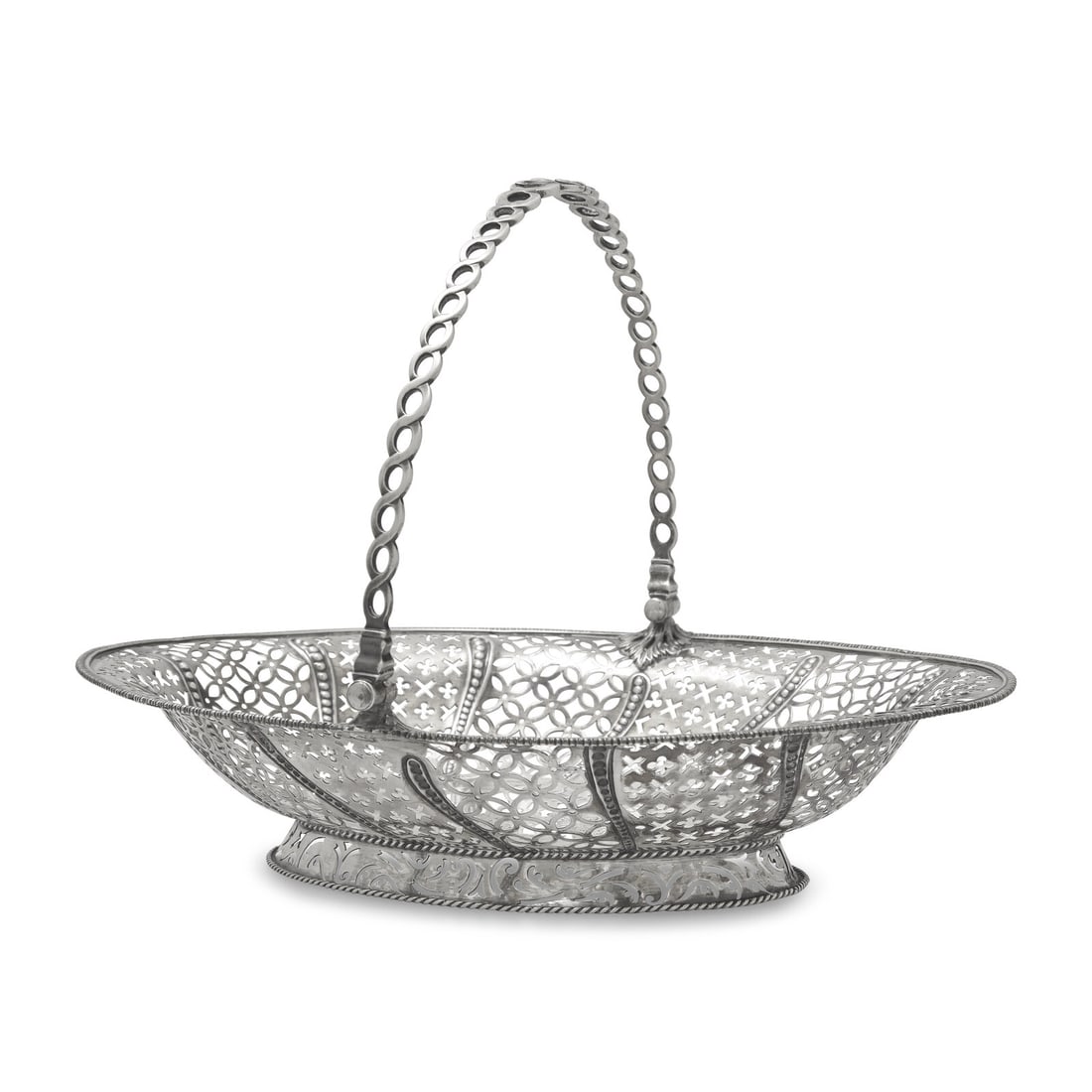 A George III Pierced and Engraved Silver Cake Basket (1 of 4)
