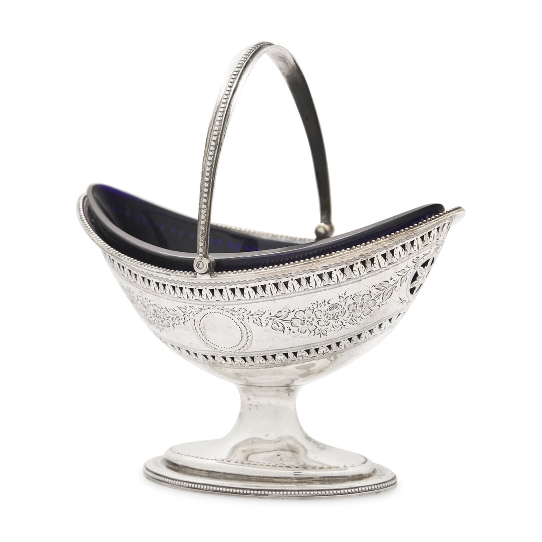 A George III Engraved and Pierced Silver Sugar Basket (1 of 4)