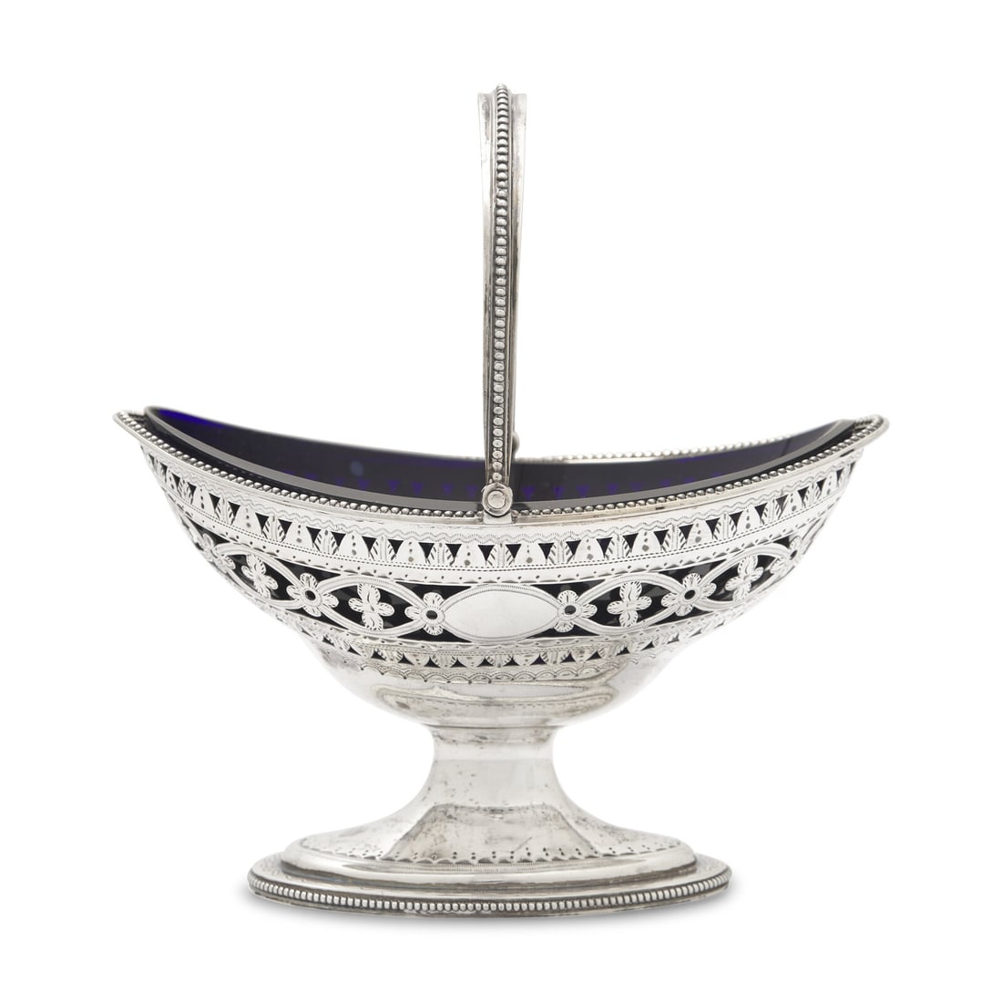 A George III Engraved and Pierced Silver Sugar Basket (1 of 4)