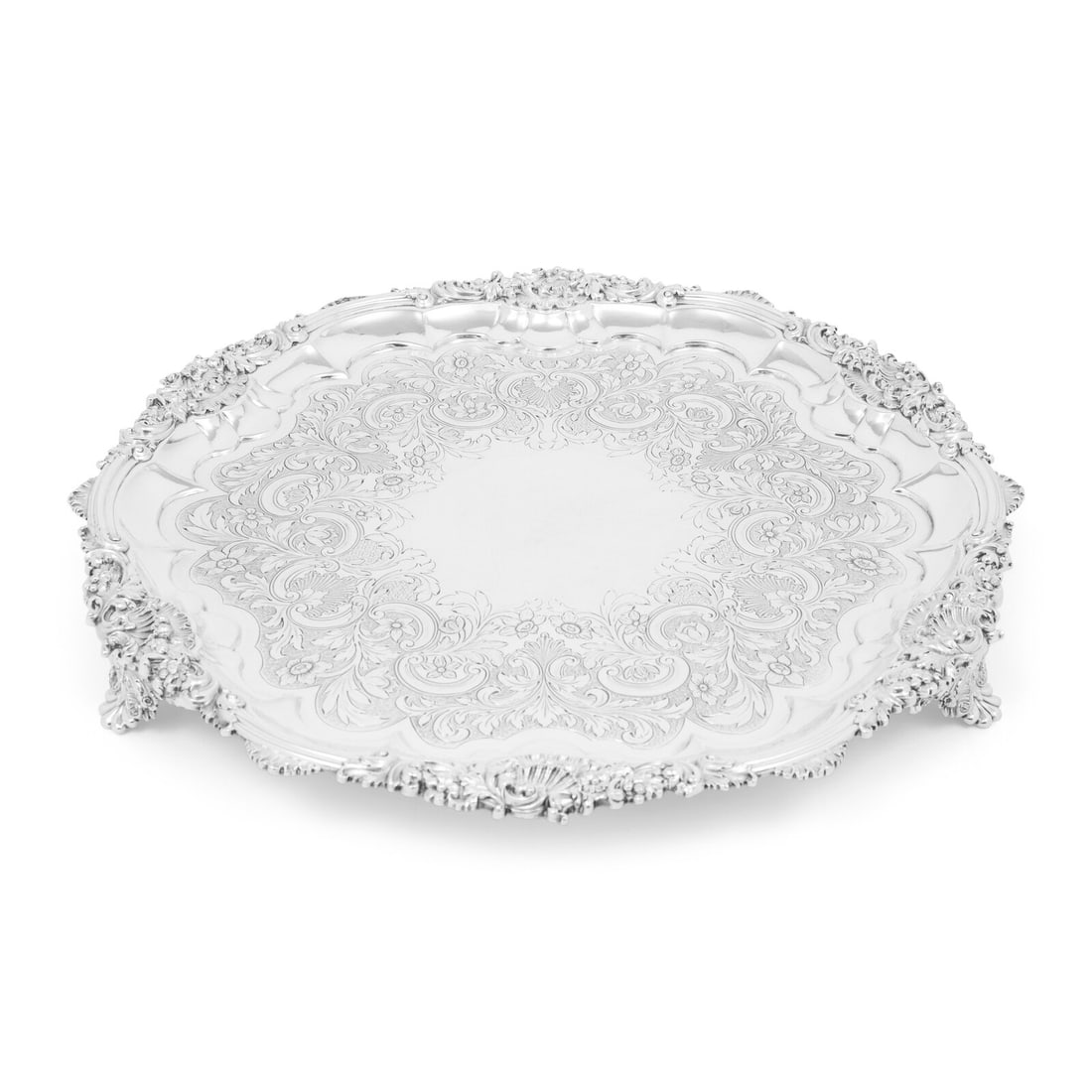 An Early Victorian Silver Salver (1 of 5)